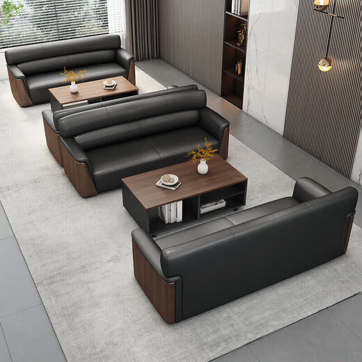 Chuangli simple office reception room sofa negotiation area for three people (Xipi)