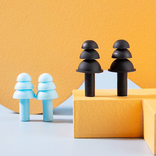 Shimeijia SMJ swimming nose clip earplugs professional anti-choking swimming accessories silicone waterproof earplugs anti-falling with storage box black earplugs