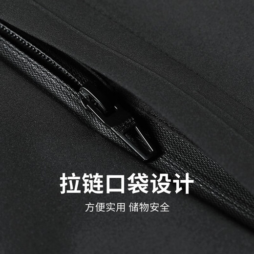 Dances with Wolves Windproof and Anti-wrinkle Hooded Jacket Men's Removable Hood 2026 Spring New Men's Casual Jacket 1025 Black 001-Fleece L (175)