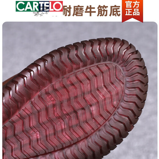 CARTELO genuine leather cotton shoes for the elderly, women's autumn and winter velvet snow boots, soft-soled leather shoes for middle-aged and elderly grandmothers, warm and non-slip mother's shoes, black (thick wool, take one size larger) 37