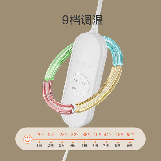 Made in Tokyo, TOP star certified warm star electric blanket, high-end model, dual temperature timed lamb velvet electric mattress, double model 1.8x2.0m