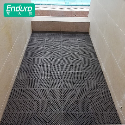 Indaro Indaro Bathroom Non-slip Shower Bath Children's Swimming Pool Cuttable Hollow Hydrophobic Bathroom Toilet Mats Dark Gray 6 pieces 30cm*30cm*6 pieces without edges