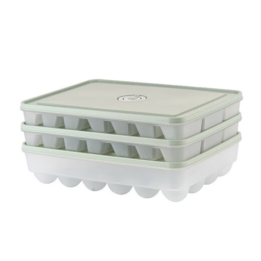 LOCK & LOCK timing dumpling box 21 compartments * 2 + egg box 24 compartments * 1 plastic storage box set mint green
