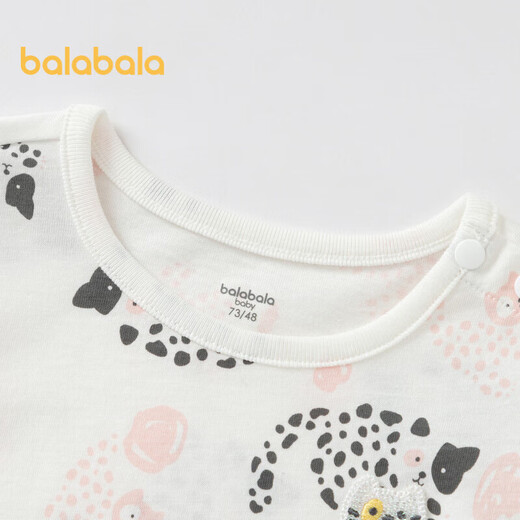 Balabala baby short-sleeved T-shirt girls top summer cute and cute 200224117004