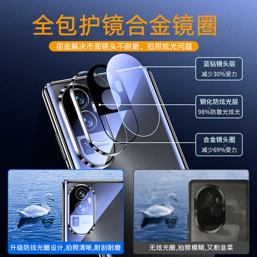 Suoaige Honor 300pro Mobiltelefone Hülle Ehren 300/300 Ultra-Schutzhülle Neue Männer und Frauen doppelseitiges Glasflip Magnetic Metall-Rahmenlinsen Vollbedeckung Doppelseitige Glas [Schwarz] HD Model Honor 300 Pro