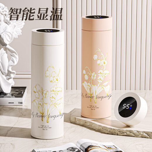 Winterpalace Thermos Cup Männer und Frauen Wasserbecher Souvenirs Firma Eröffnung Event Return Gift Custom Lacking for Friends Geschenkbox Pink 480 ml Krankenschwester Day Geschenk