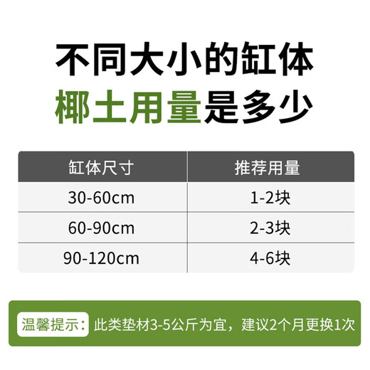 Man Life Tortoise Hibernation Coconut Soil Coconut Brick 1 Reptile Pet Coconut Soil Sterile Moss Mat Moisturizing Spider Horned Frog Reptile Pet Supplies