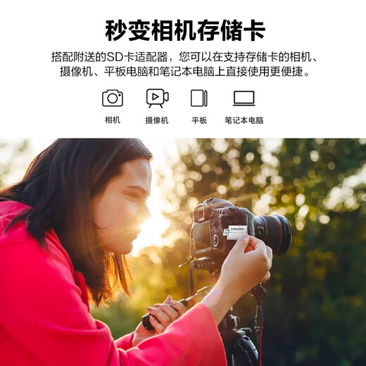 三星（SAMSUNG）128GB TF(MicroSD)存储卡 EVO白卡 U3A2V30 手机平板switch游戏机内存卡 支持4K视频 读160MB/s