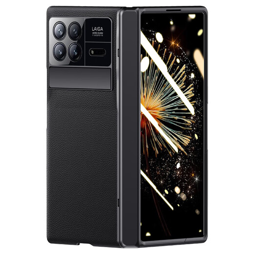 Kaicai central axis protection丨comes with a bracket, suitable for Xiaomi mixfold3 mobile phone case folding screen simple light luxury business shell and film integrated all-inclusive anti-fall lens protective cover Mix Fold3-shell and film integrated lens protection丨comes with a film