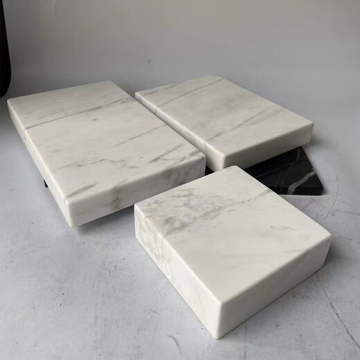 Jazz White Marble Sculpture Base Marble Pad Base Marble Cube Stone Base Countertop Natural Jazz White Marble Custom Size