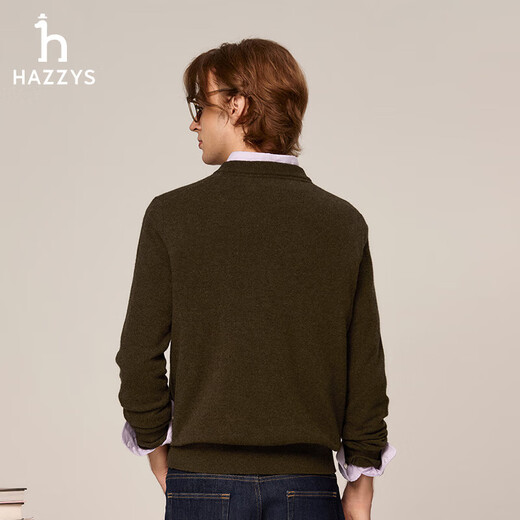 HAZZYS Men's Sweater Puppy Chapter Cardigan Men's ABYZD0BCI24 Khaki KK 175/96A48