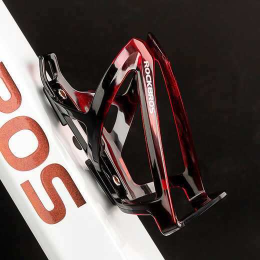 ROCKBROS Bicycle Water Bottle Cage Colorful Mountain Bike Road Bike Water Cup Holder Cycling Bracket Equipment Accessories Black Red