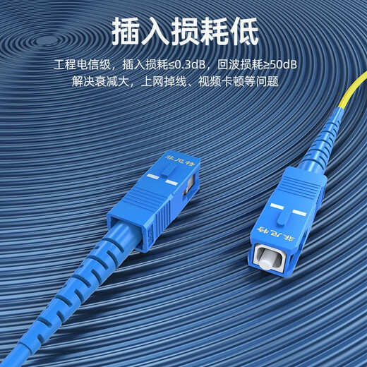 Pheenet single-mode optical fiber patch cord carrier-grade SC-SC single core 1/3/5 meters LC-LC dual-core UPC connector transceiver pigtail SC-SC single-mode single core 3 meters