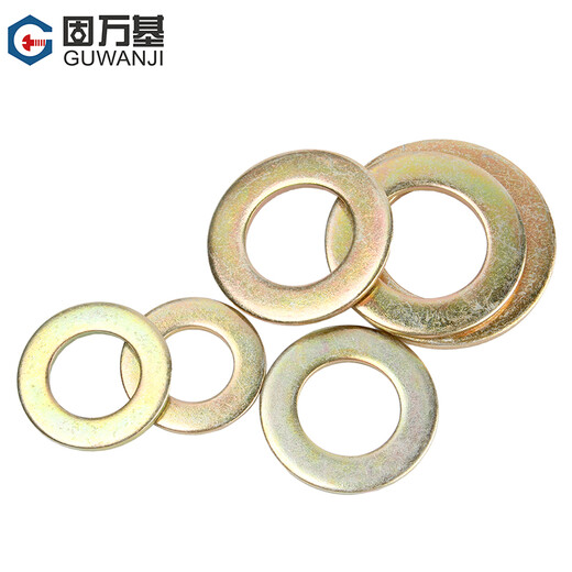 GUWANJI (GUWANJI) 8.8 grade flat gasket, round, thickened, metal screw washer, iron galvanized Washer M3M4M5-M30 The following products are made of color zinc plating