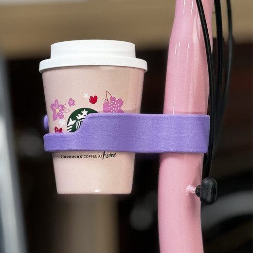 TKHE Fuyao suitable for brompton folding bicycle accessories water bottle holder quick release milk tea coffee cup holder lilac purple