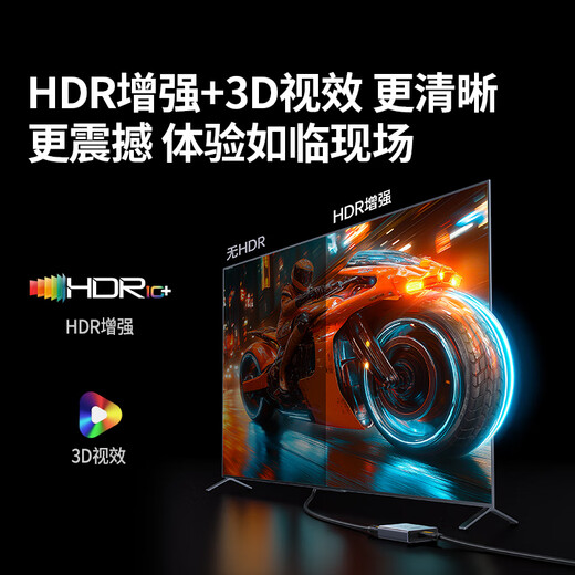 Greenline HDMI2.0 two-way switcher two-in-one out 4K60Hz high-definition one-to-two 1 minute 2 laptop host extension connected to monitor projection TV splitter 55006