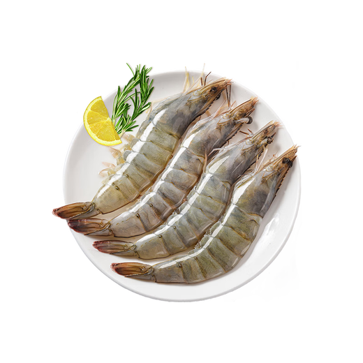 Jingxian Port Ecuadorian white shrimp net weight 3Jin Jin is equal to 0.5kg, extra large size 45-60 pieces/box salt-frozen prawns for family dinner