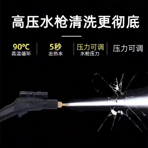 Electrodomésticos Ruizhi, multifunción comercial, juego completo de aire acondicionado, máquina todo en uno de limpieza especial de cocina, limpiador a vapor de alta presión y alta temperatura, desinfección, película decorativa para automóvil, eliminación de uñas interiores, 3200W tres en uno (agua fría y vapor de agua caliente)