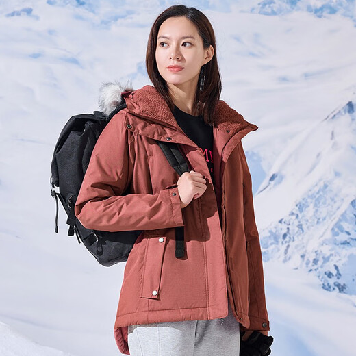 Columbia哥伦比亚户外秋冬棉服女热能保暖舒适可脱卸毛领棉外套WL9480 679 S