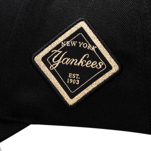 美职棒（MLB）旗舰官网男女硬顶帽子秋冬季休闲帽遮阳鸭舌帽情侣棒球帽礼物 纽约洋基队/金标 均码 F