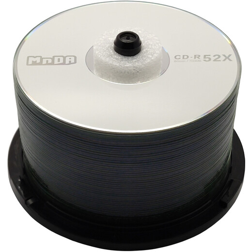 Mingda Gold Disc (MNDA) CD-R 52-speed archive-grade optical disc/burning disc 50-piece barrel blank disc