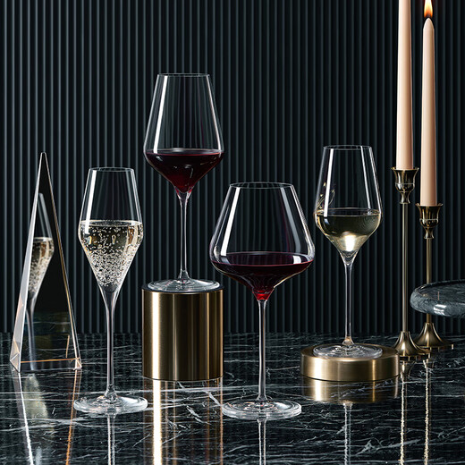 Cheer red wine glass household goblet German imported Bordeaux red wine glass lead-free crystal wine glass 2 pieces