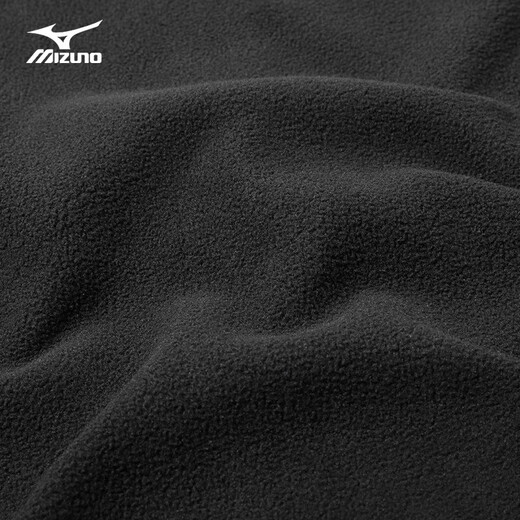 Mizuno (MIZUNO) Fleece Jacket Men's Outdoor Warm Windproof Spring and Autumn Top NKA2CC2641 Black 2XL