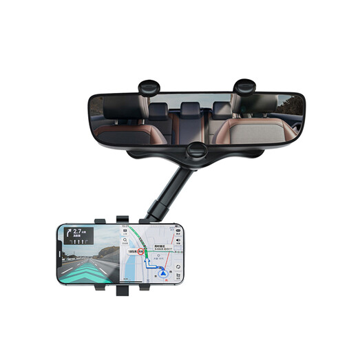 Digalen car rearview mirror mobile phone holder, 360-degree rotation, free rotation and stretching, car mobile phone holder, car accessories, car interior decoration, universal multi-functional AR navigation holder