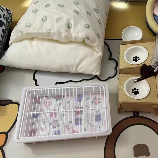 Necosekai Dog Toilet, Cat Rabbit Pet Toilet, Raised Shelves for Pooping and Defecation, Anti-Stepping, Non-stick Feet, Small and Medium Dog Potty, No. 2, 43.5*29*8cm, with Blue Box, Large Clearance, 3.8 Headroom, About 3.2, Medium and Large Dogs