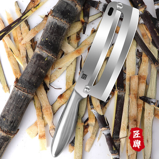 Jiangjiang brand stainless steel sugar cane peeling knife pineapple knife peeling fruit knife special commercial professional peeler pineapple knife Jiangjiang brand all steel sugar cane knife 2.7 mm thick