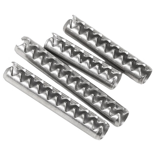 AIBODUO 304 stainless steel toothed elastic pin corrugated split pin zigzag hollow cylindrical pin M2M2.5M3M4M5M6 M2*28 (50 pieces)
