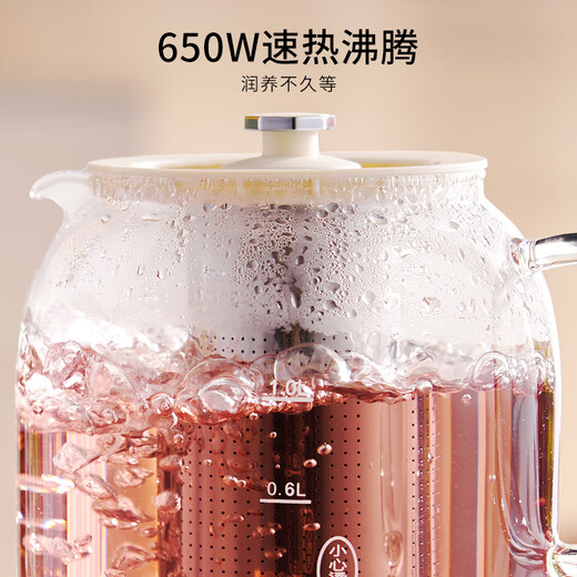 Sacon all-glass health kettle, tea kettle, kettle with heat preservation, fully automatic constant temperature kettle, tea kettle, home office electric kettle, flower tea kettle with filter, all-glass flower tea kettle 1L