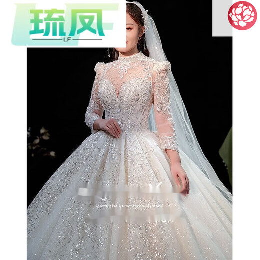 Robe de mariée principale de grande taille de LIUFENG 2023 Fat Sœur MM200Jin [Jin est égal à 0,5 kg] Ajouter du poids pour vous faire paraître des faucons minces et à queue, de style Qidi 5xl