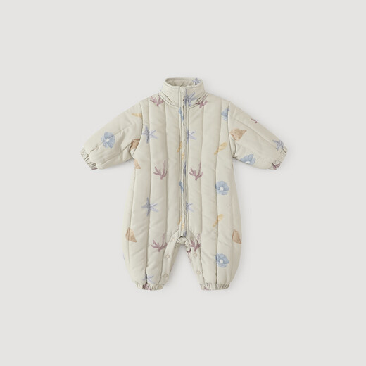 Bali Piggy Baby Padded Jumpsuit Winter Thickened Warm Padded Jacket Newborn Jacket Newborn Baby Autumn and Winter Clothes Moon Dog 59cm