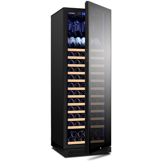 FUKE FK-188W1 intelligent constant temperature wine cabinet energy-saving frequency conversion home living room wine cabinet display cabinet hanging cup display style