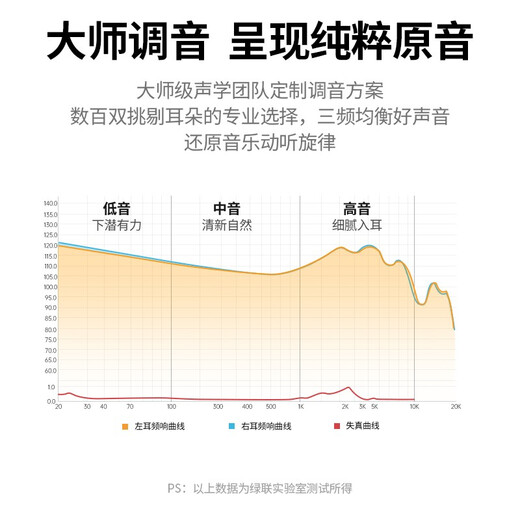 Green Link Headphones Wired In-Ear Type-C Interface Headphones DAC Digital Decoding Headphones Game Chicken Karaoke Music Headphones Suitable for iPhone16/Huawei Xiaomi Oppo
