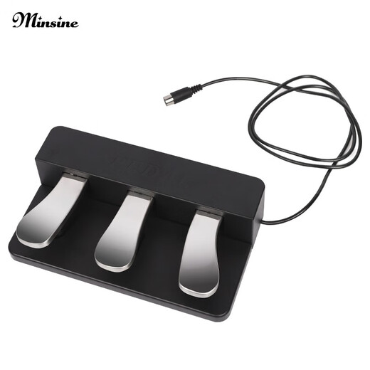 名森（Minsine）电钢琴便携式88键力度配重初学者电子钢琴成人专业电钢考级钢琴 选配升级三踏板（随琴拍下）