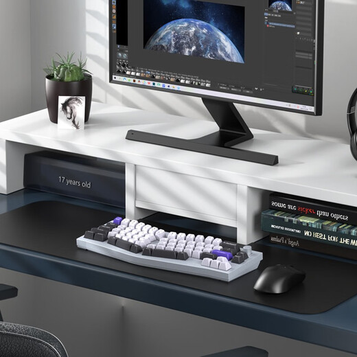 Keychron Q8Pro mechanical keyboard customized keyboard Bluetooth keyboard ergonomic keyboard dual-mode connection QMK/VIA open source modification aluminum lump Q8Pro RGB hot-swappable shaftless keycap knob version gray