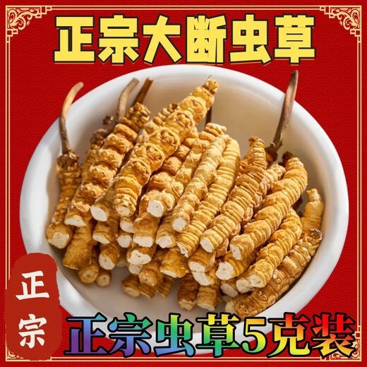 【处理断草】断草冬虫夏草大断草正宗藏区断虫草断草正品干货自食 西藏那曲高海拔整肉节50克送5克