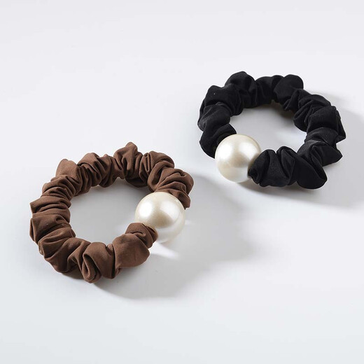 Chimera (CHIMERA) simple headband for women, 2 pieces of high elastic ball hair accessories, headband, large intestine hair ring, ponytail hair rope