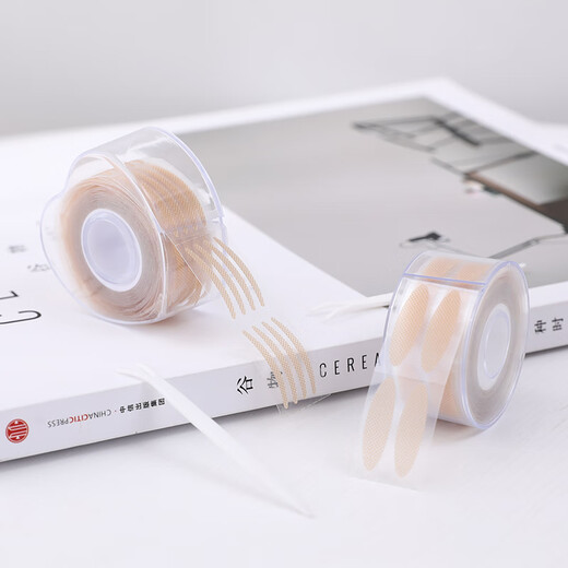 MY ONLY Maiouli Maiouli double eyelid patch to hide natural shape, traceless swollen eye bubbles, mesh simulation lace eye patch, waterproof and non-reflective, love skin color-S 1 roll