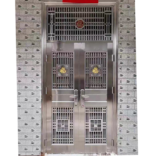 JRB Jiaruibao дверь из нержавеющей стали розовое золото двойная дверь сельский самодельный дом входная дверь домашняя загородная вилла входная дверь двойная дверь стиль 5