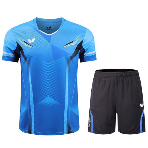 Traje de tenis de jersey de la mariposa Traje para hombres transpirable Mesh Competencia de secado rápido Jersey Summer Equipo de entrenamiento Sportswear Sportswear