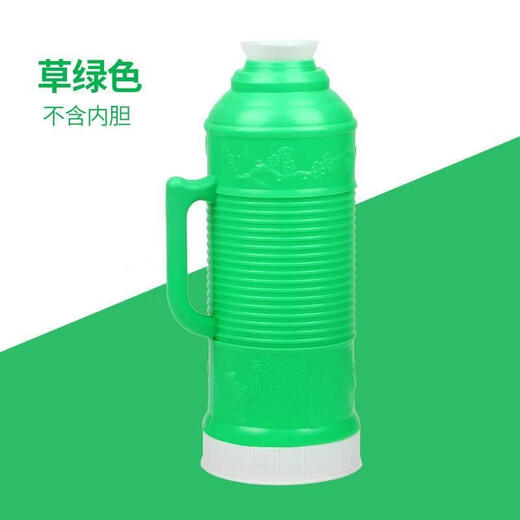 Lilang thermos bottle shell large capacity 2L household old-fashioned retro thermos thermos bottle thermal kettle boiling water bottle protection 2L old-fashioned red single shell 1 stopper 2L