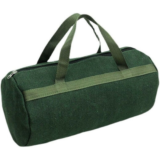 Nuzheng tool bag thickened canvas electrician bag car tool bag auto repair bag handbag storage bag multi-function bag round bag 38x20 cm