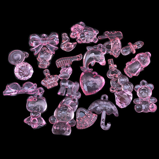 Yililuo Children's Toy Gemstone Beads Imitation Crystal Acrylic Pendant Irregular Ice Cube Treasure Diamond Prop Gift Gemstone 160g Randomly Packed in Bags