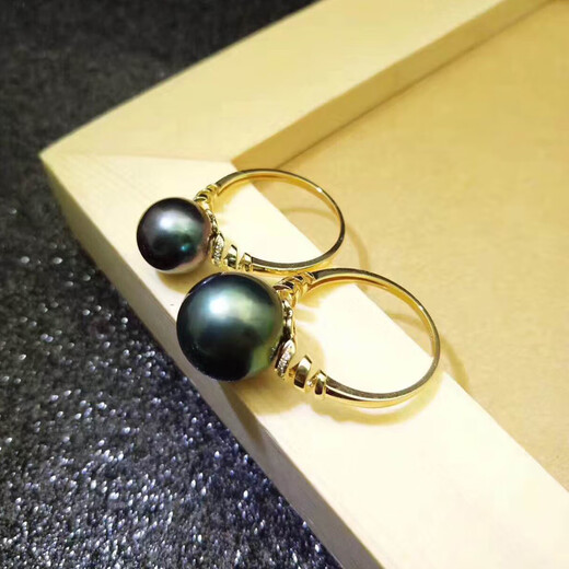 Nanzhi New Product 18k Gold Ring Spiral Diamond Ring Holder Ring Tail Ring Ring Jasper Pearl DIY Accessories Women's K Yellow No. 14 Ordinary Pearls Not Included