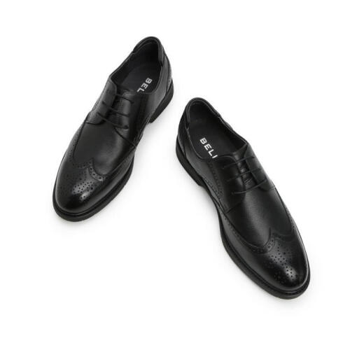 Belle/BELLE cow leather men's business formal leather shoes 33028AM0 black 38