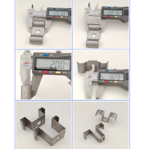 Fantasy steel grating installation clip grating plate button fixing clip fastener galvanized stainless steel connector ABCM type galvanized C type 0-5 spacing 100 pieces