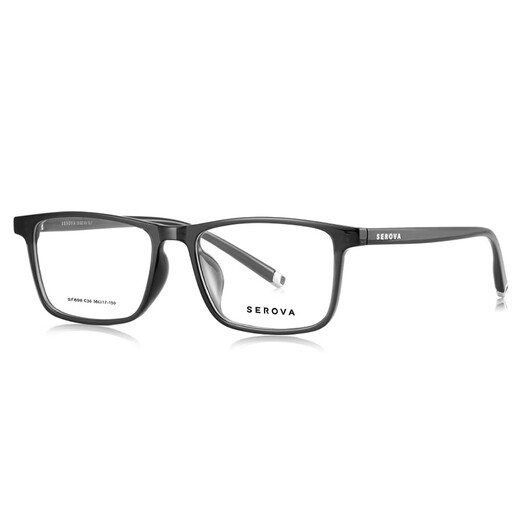 SLOVA LEXTES Cadre Ultralight TR MATÉRIAUX NOIR SQUARD SAGLE SHAED LES VERRES COMMENTS PEUT être équipé de lunettes de hauteur de Myopie légère anti-bleue SF698 SF698 Gris foncé C36 Single Frame
